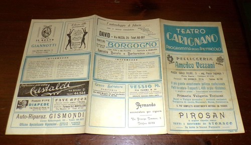 Programma teatro carignano - programma,