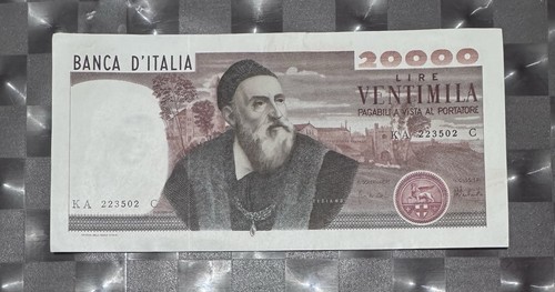 20000 lire tiziano - tiziano, decreto