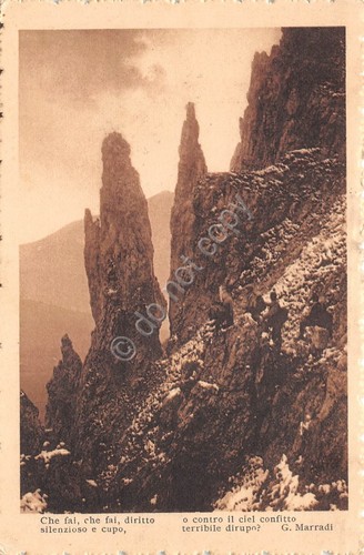 Cartolina poesia marradi - poesia,