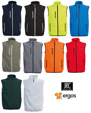 JRC PRAGA Micro Pile Felpa Zip Intera Smanicato Senza Maniche con Tasche da Uomo