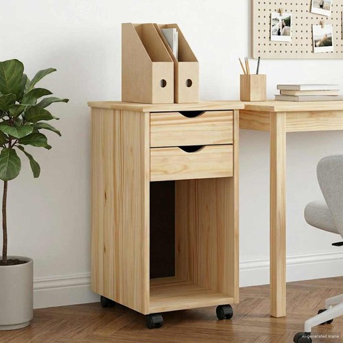 Mobile con ruote legno pino - ruote,