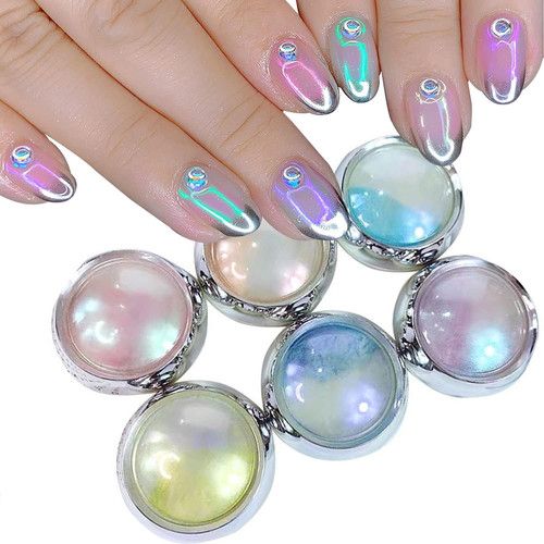 Barattoli sirena cromo - barattoli, nail