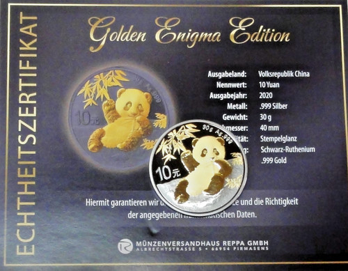 Cina yuan argento oz - cina, 10