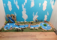 Presepe – Scenografia - Diorama - Cascata con fiume e lago, componibile.