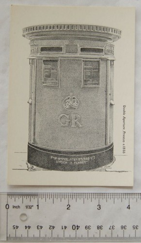 Old postcard double apature - old,
