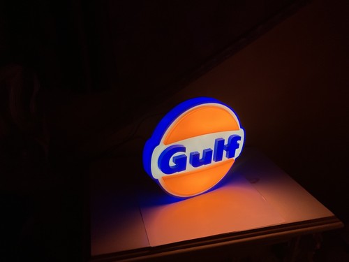 Gulf insegna targa luminosa - gulf,