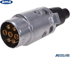 SPINA PRESA A 7 POLI 12V 24V IN ALLUMINIO RIMORCHIO CAMION TRATTORE FURGONE