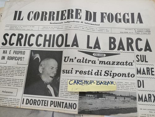 Corriere foggia 1972 - di,