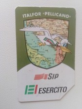 scheda telefonica sip esercito lire 5000 mantegazza