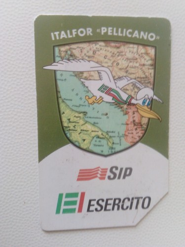 Scheda telefonica sip - scheda, esercito