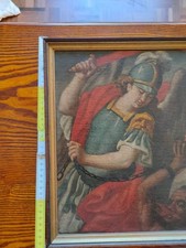 Antico quadro olio tela - quadro,
