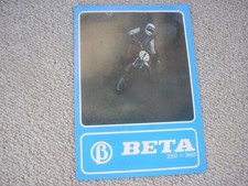 BROCHURE MOTO BETA 250/360 - DATI TECNICI - BETA RACING TEAM - S.I.M. FIRENZE