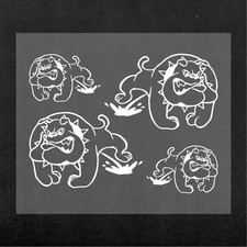 Adesivi Stickers Bulldog Pipì