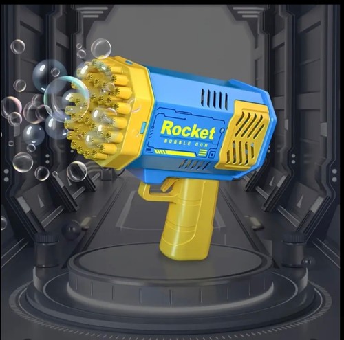 Rocket bubble gun - bubble, led