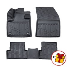 3D Tappeti Tappetini Auto In Gomma Su Misura Per Peugeot 3008 2017-2024 4-Pcs