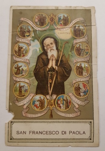 Santino holycard antico - santino,