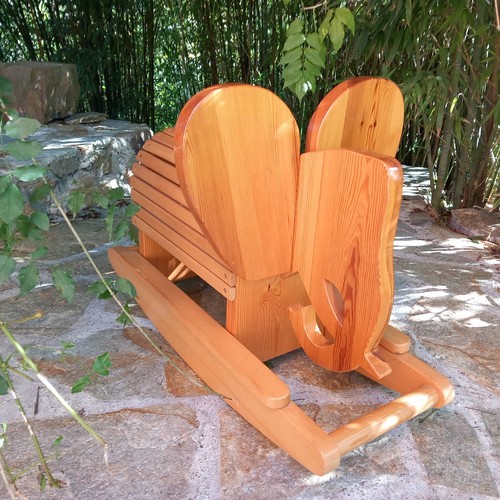 Dondolo elefante legno - elefante, in
