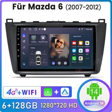 6+128GB per Mazda 5 2010-2015 Carplay Android 14 Autoradio GPS Navi RDS WIFI DAB