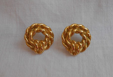 ORECCHINI MONET metallo colore oro per fori