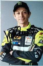 AUTOGRAMM VALENTINO ROSSI FOTO HAND SIGNED ORIG SIGNIERTES MOTO GP RALLY VR46 WC