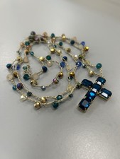 Collana con croce Di Cristalli