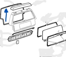 GUARNIZIONE BATTUTA PORTELLONE FIAT TEMPRA SW SX SRX 4X4 ORIGINALE 7712335