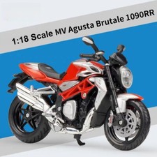 Modellino moto scala 1:18 MV Agusta Brutale 1090RR giocattoli ornamento regalo IDEA