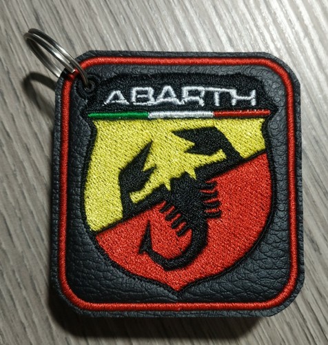 Portachiavi ricamato abarth - portachiavi,