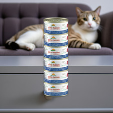Almo Nature HFC Gatto 6x70g – Tonno Pollo e Prosciutto Umido Naturale