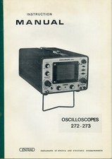 Oscilloscopi CENTRAD 272-273: manuale originale in inglese