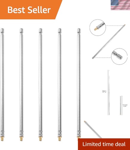 Antenna telescopica argento - antenna,