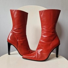 stivali stiletto y2k pelle