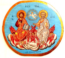 Icona Greca dipinta a mano con