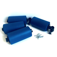 Ab Rocket Addominal Trainer Blu SOSTITUZIONE SCHIUMA 4 Rulli Imbottiti + Set Viti