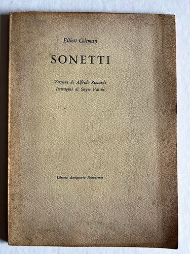 Elliott coleman sonetti - elliott,