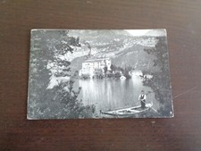 CARTOLINA "TRENTO VEDUTA DEL CASTEL TOBLINO COL LAGO" ED. GOZIO (VIAGGIATA)-1914