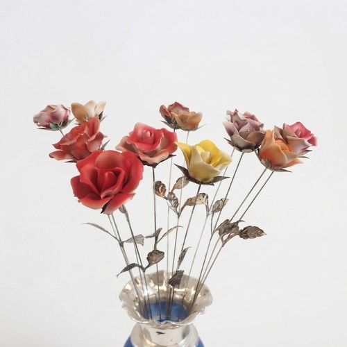 Rose porcellana steli - rose,