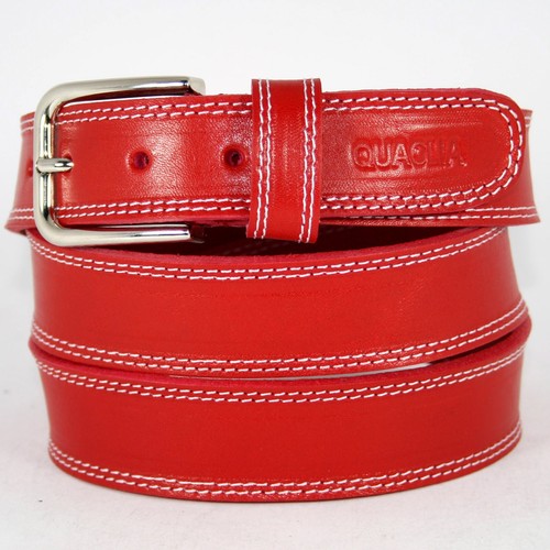 Cintura uomo vera pelle rossa - uomo,