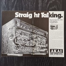 1976 Akai GXC 570D - Original AD Advert Pubblicità Vintage