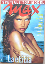 Max Agosto 1998 speciale top model nudo artistico da collezione Alex Baroni