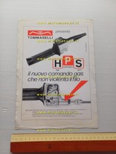 Tommaselli comando gas rapido HPS anni 70 depliant italiano originale