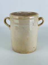 Ceramica Grottaglie Antico Vaso Biansato Terracotta Invetriata Popolare XX Sec.