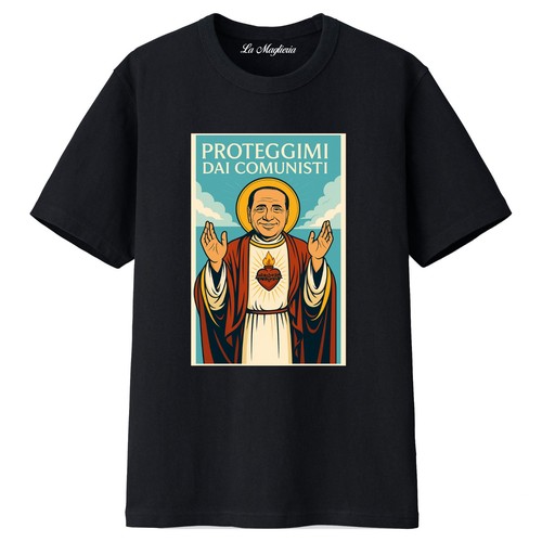 Maglietta simpatica san silvio - maglietta,