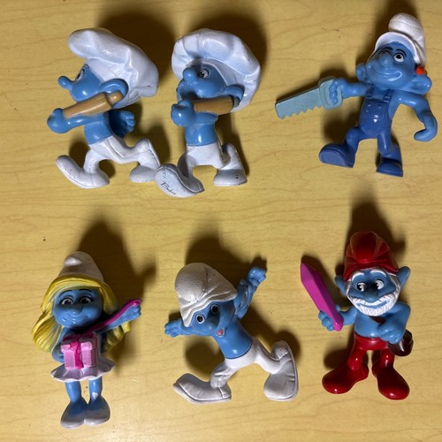 Lot smurfs figures 2011 13 - 6, 2011-13