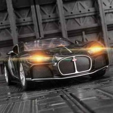 Modellino auto sportiva in lega 1:24 Bugatti Atlantic metallo pressofuso giocattolo auto da corsa