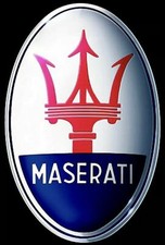 Maserati front oval emblem - maserati,