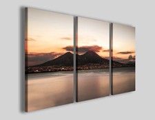 Quadri Napoli Vesuvio sunset