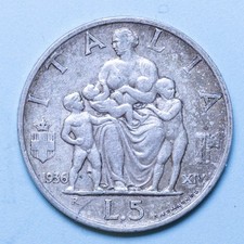 VITTORIO EMANUELE III 5 LIRE