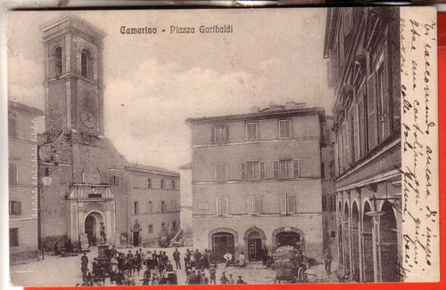 Cartolina camerino viaggiata - cartolina,