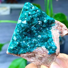 79G dioptasi verde naturale pietra preziosa smerandina grappolo esemplare minerale
